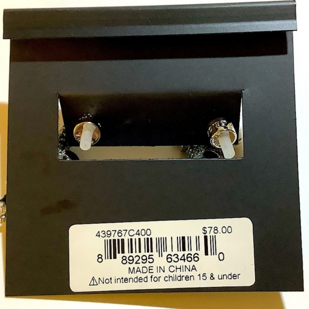 Kurt Geiger London Evil Eye Blue Crystal Huggie Drop Earrings - Picture 6 of 6